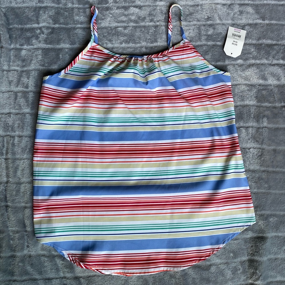 Faded Glory Striped Tank, NWT, Size S